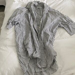 Striped Black & White shirt dress